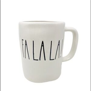 *SOLD* RAE DUNN “FALALA!” White Ceramic Coffee Mug Cup